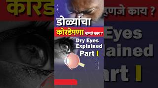 डोळ्यांचा कोरडेपणा म्हणजे काय? | Dry Eyes Explained | Part I