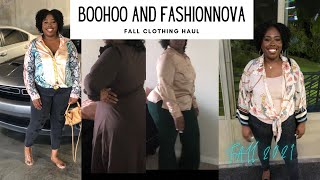 BOOHOO AND FASHIONNOVA FALL CLOTHING HAUL 2021 | VLOGTOBER 2021