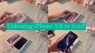 [ Unboxing ] iPhone XR in 2021 | Black 🖤 64 GB