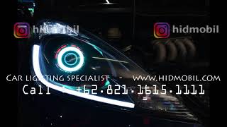 Headlamp Honda Jazz RS with HID + DRL Lexus Style (new Version)