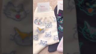 PURRfect socks for cat lovers #catlover #sockshorts #madeinjapan #catshorts