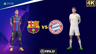 FIFA 22 PS5 - FC Bayern Munich Vs FC Barcelona | UEFA Champions League | [4K]