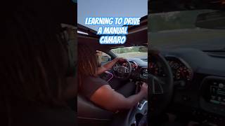 Learning how to drive a manual car in a Camaro SS!😱 #automobile #car #camaro #drift