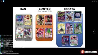 Team Berserk's Live Ban List Reactions | Dragon Ball Super Card Game