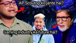 Amitabh bachchan🥰on Gaming industry Future🤔scoutop in kbc👑#gaming #bgmi #kbc #scoutop #viral