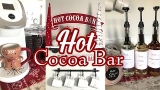 Christmas Hot Cocoa Bar 2021| Dollar Tree Cocoa Bar DIYs [Hot Chocolate Station 2021]