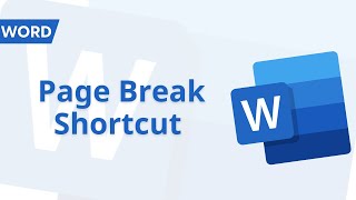 Word Tutorial | Page Break Shortcut