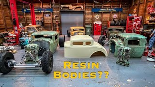 Scale Shop Hangout, Cast Resin Bodies, New Weathering Style, & Rat Rod Kit Build