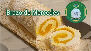 Brazo de Mercedes recipe or Soft Meringue Cake Roll #food4hjobymomc