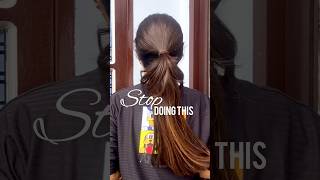 Loose Ponytail Hack 😍 | #ponytail #hairstyle #hairtutorial #shorts