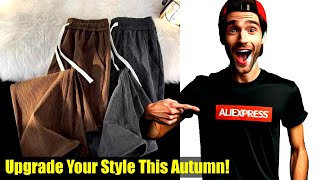 Stylish Men's Korean Wide Leg Pants | Perfect Fall Fashion Essential!