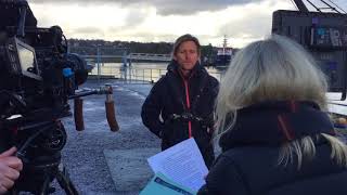 Filming Menai Bridge Jan 2018