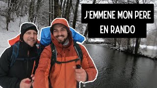 Raquette à neige - gorges de la Cère avec mon père - Tom