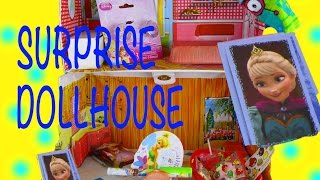 Doll House SURPRISE Disney Princess Angry Birds Sophia Tinker Bell SpongeBob Frozen Elsa