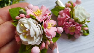 Какие же красивые заколочки с цветами! 🌺🌿