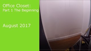 DIY Custom Office Closet with Saw Tooth Shelves Part 1