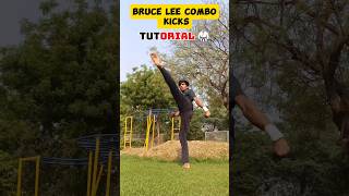 Bruce Lee Combo🥋💯✅ #tutorial #taekwondo #kick #karate #motivation #speed #trick #training #shorts