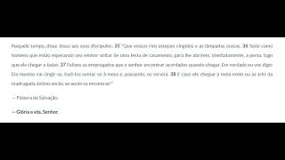 Evangelho do dia 22 de Outubro de 2024