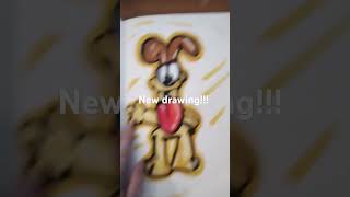 New drawing odie from garfield #art #drawing #dontflop #ohuhumarkers #trending #viral