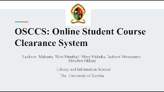 2020/21 ICT 4014 Capstone Projects | Project Team #10: Online Student's Course Clearance System