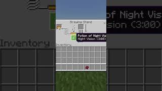 How To Brew Invisibility (3:00) Potions In Minecraft #Shorts