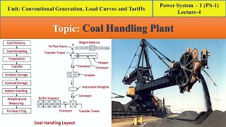 PS-1 || Lecture-4 Coal Handling Plant (step by step procedure)