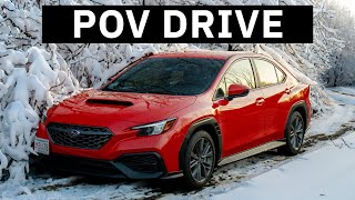 2022 Subaru WRX - POV Snowy Mountain Drive ASMR