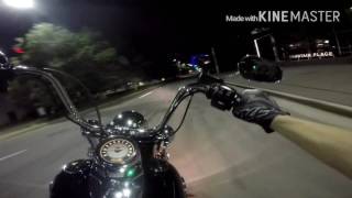 Night Harley ride