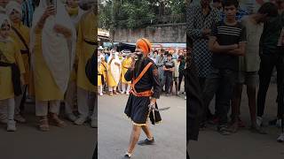 Gatka At Nagar Kirtan Kanpur 🌹#waheguru #gatka #gatkalovers #shorts #ytshorts