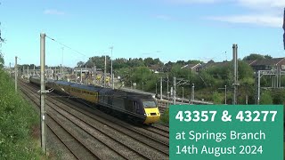 43357 & 43277 at Springs Branch - 14th August 2024