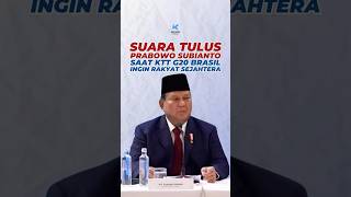 Dalam momen KTT G20, Pak Prabowo tetap memikirkan kesejahteraan rakyat #prabowo #kttg20 #g20 #brasil