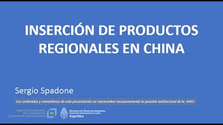 Inserción de productos regionales en China