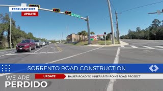 Sorrento Road Construction Update - February 2023