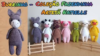 Burro Amigurumi Fazendinha Artesã Natielle