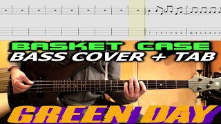 GREEN DAY Basket Case BASS TAB COVER | Lesson | Tutorial | How To Play