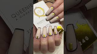 Trendy Matte Top Coffin Shape Nail @queeniesnailspa