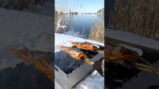 fish by the lake #cookingchannel #food #cooking #cookingvideo #mountains #breakfast #grill #meat