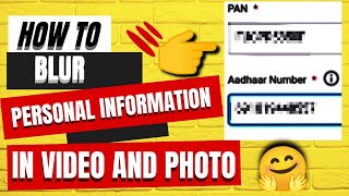 😱 How to blur personal information in video 🔥