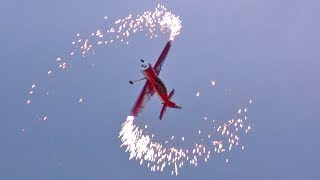 FireStarter on aircraft models, RC models, pyrotechnics, onboard fire show