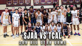 SJAA VS TCAL  209 ALL STAR GAME | BJ DAVIS & MALACHI MILLER PUT ON A SHOW IN FRONT OF BIG SCROWD