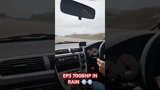 HONDA EP3 700 BHP IN RAIN #fast #sound #boost #launchcontrol #honda #boostedcars #fyp #fypシ゚viral