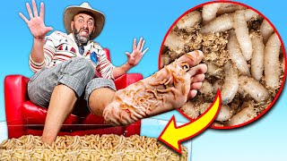 300,000 Maggots vs Coyote's Feet!