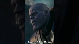 True words from thanos #motivational #avengers #thanos #shorts #viralshort #trending