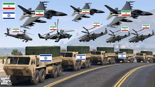 Israeli Secret Weapons Supply Convoy Badly Destroyed by Irani Fighter Jets & Helicopter -GTA5