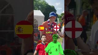 SPAIN v ENGLAND: EUROS LEGENDS FOOTBALL CHALLENGE 🏆 #shorts