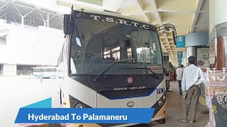 Hyderabad To Palamaneru TSRTC Bus Journey | Anantapur To Palamaneru