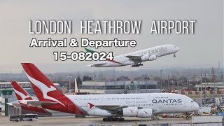 LONDON HEATHROW ARRIVALS FROM WORLD KOREAN BOING 747