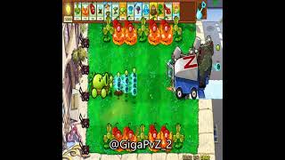 💥 Pea Cannon + Gatling Pea vs 9999 HP Hybrid Red Eye Gargantuar! 🌟 #Pvz #Hybrid #PvZ_Gargantuar