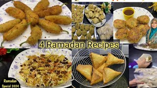 4 Ramzan Special Recipes | Ramadan Preparation 2024 | Snacks Recipes | Iftar Recipes | New Recipe