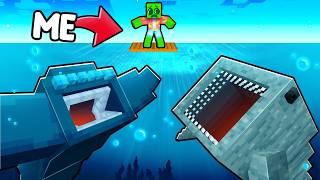 5 SEA MONSTERS, 1 RAFT in Minecraft!